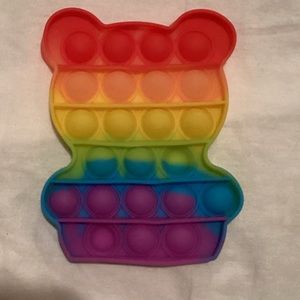 Rainbow gummy bear pop it